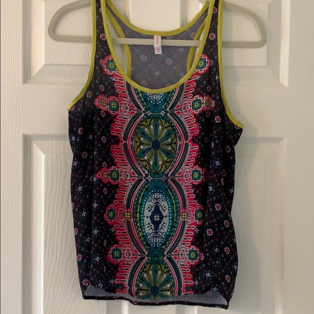 Navy and Pink Tank